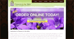 Desktop Screenshot of flowersintheattic.com