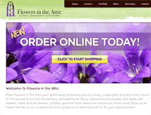 Tablet Screenshot of flowersintheattic.com